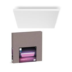 Philips Hue Datura, Pannello da soffitto Smart LED (quadrato 60 x 60 cm), Luce Bianca e Colorata, Compatibile con Bluetooth, Controllo vocale con Alexa, Apple Home e Google Assistant
