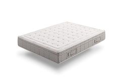 IKON SLEEP Prestige Matelas Ressorts ensachés, mémoire de Forme Mousse Gel viscoélastique Tapisserie Strech avec Technologie Optigrade Hypoallergénique, Multicolore, 90 x 180 cm