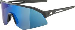 ALPINA Sonic HR Q-LITE - Stijlvolle sportbril, snelle bril voor dames en heren, stabiele en comfortabele pasvorm, individueel aanpasbare neusvleugels, UV-A-, B- en -C bescherming, zwart, one size