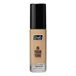 Sleek MakeUP In Your Tone 24 Hour Foundation, Medium Buildable Coverage in 30 Shades, Semi-Matte Flawless Finish, 4W, 30ml