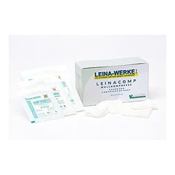 LEINAWERKE 61010 LINACOMP-molkompressen 10 cm x 10 cm, 8-voudig, per paar verzegeld, steriel, 2 stuks