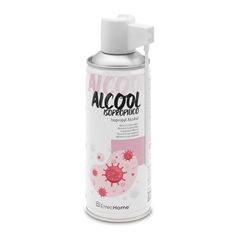 ErrecHome Alcohol Isopropílico Spray, Garantiza Limpieza e Higiene de Superficies en Ambientes Domésticos, Oficinas, Hoteles, Gimnasios y Comercios, Bote Aerosol 400 mL
