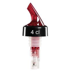 Tom Fox 4000948016527 Compact Bottle Portioner, 40 ml. -3 Ball System-neon Colour-red-polybag 6 Pieces, Plastic