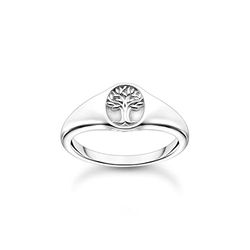 THOMAS SABO Damesring Tree of Love zilver 925 sterling zilver TR2374-001-21, 56 EU, 925 sterling zilver, kubische zirkonia.