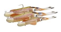 Savage Gear Swim Squid RTF - Esca da pesca d'altura per predatori d'acqua salata - Imitazione di calamaro con azione di nuoto naturale e profumo, preconfezionata, bagliore rosa 25 cm