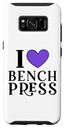 Custodia per Galaxy S8 Divertente allenamento in palestra I Love Benchpress