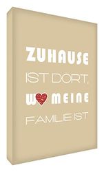 Little Helper HMEFAM1216-01G Feel Good Art wanddecoratie, canvas, 60 x 40 cm, beige