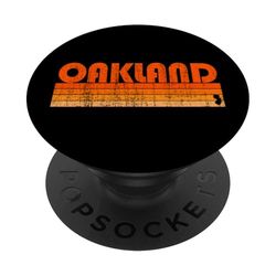 Oakland, New Jersey, estilo retro de los años 80 PopSockets PopGrip Adhesivo
