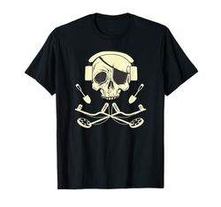 Detector de metales skull Detectoring Metaldetector Camiseta