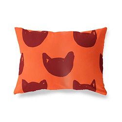 BonaMaison dekorativt kuddöverdrag, orange Bordeux prydnadskuddöverdrag, heminredning örngott för vardagsrum, soffa, sovrum, storlek: 45 x 60 cm - Designad och tillverkad i Turkiet