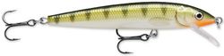 Rapala Husky Jerk 12 Leurre de pêche Perche, 12,1 cm, Jaune