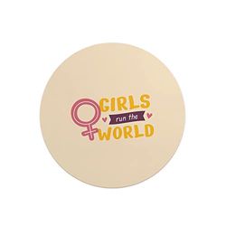 Questo Casa, Round Digital Printed Mouse Pad, Non-Slip Base, for Office and Home, Diameter:22cm