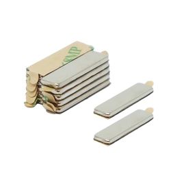Autocolante N42 Magnet de neodímio para artes, trabalhos manuais, fabrico de modelos, bricolagem, passatempos, escritório e casa - 20 mm x 6 mm x 1,5 mm de espessura - 1,6 kg - Sul, embalagem de 10