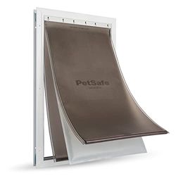 PetSafe Extreme Weather Energy Efficient Aluminium Pet Door for Cats and Dogs – Insulated Flap System – Extra Large (XL)