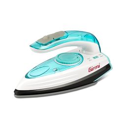 Girmi ST0401 Reisstrijkijzer, 1000 W, keramische strijkzool, stoomstoot 6-15 g/min, 70 cc capaciteit, inklapbaar