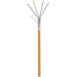 Goobay 93268-GB - Cable de red (100 m, Cat5e, F/UTP (FTP), Naranja)