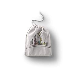 Bonamaison Printed Cotton Produce Bag with Drawstring, Reusable Grocery Bag, Biodegradable Eco-Friendly Bags, Travel Pouch, Sachet Bags, Shopping Bag, Eco Friendly, Foldable, Size: 20x30 Cm