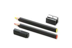 Set 2 crayons surligneurs - Jaune et orange fluo