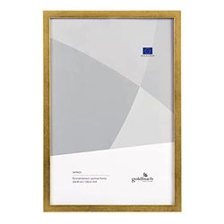 goldbuch Cornice portafoto Skandi 20 x 30 cm, Cornice Singola in Vero Legno, da appoggiare, Cornice in Legno con Supporto da Parete, Cornice per Foto, Colore: Oro
