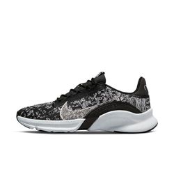 Nike Superrep Go 3 Flyknit nästa natur, dam träningsskor för dam, svart/metallisk silver-vit, 37,5 EU, Svart metallisk silvervit, 37.5 EU