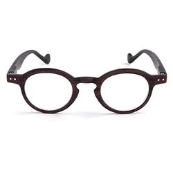 Contacta, Woody, Occhiali da Lettura per Uomo e Donna, Occhiali di Tendenza Texture Effetto Legno, Montatura con Aste Flex, Confezione con Sacchetto Portaocchiali 24g