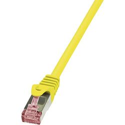 Logilink CQ2047S Cat.6 S/FTP PIMF PrimeLine Patch Cable, 1.50 Meter Length, Yellow, Yellow, 1.5 Meter Length