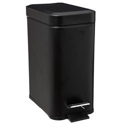 Five - Poubelle Rectangulaire 5 L Noir Mat