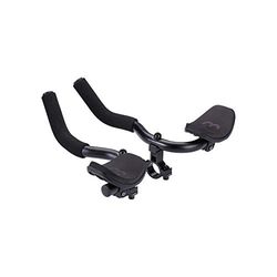 BBB Fietsen Aero Bars Aluminium Tri Bars Armsteun Voor Racefiets Tweedelig Stuur AeroComfort BHB-59, Zwart, 35mm Hoogte