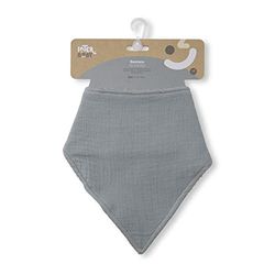 Babero Bambú Bandana gris petróleo