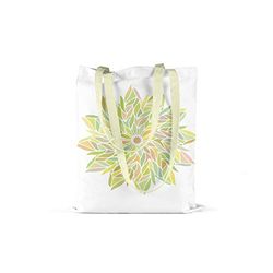 Bonamaison Printed Tote Bag, Reusable Grocery Bag, Shopping Bag, Machine Washable, Foldable, Canvas Cloth Bag with Handles, Size: 34x40 Cm