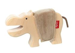 Sigikid 39507 Hippo en Bois, Cudly Wudly Figurine d'animal en Bois
