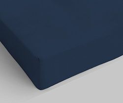 Italian Bed Linen Ki-atreve van Matthew Bosio lemmet onder hoeken met individueel marineblauw 90 x 200 cm