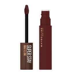 Maybelline New York Rossetto Matte SuperStay Matte Ink, Tinta Labbra a Lunga Tenuta, Colore Intenso e Vibrante, No Transfer, Coffee Edition, Mocha Inventor (275), 5 ml