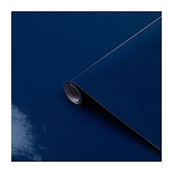 d-c-fix papier adhésif pour meuble uni-colore laque Marine Bleu - film autocollant décoratif rouleau vinyle - pour cuisine, porte - décoration revêtement peint stickers collant - 67,5 cm x 2 m