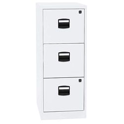 Bisley Home PFA Armoire de Rangement Suspendue avec 3 tiroirs HR en métal 696 Blanc Circulation, 40 x 41,3 x 101,5 cm