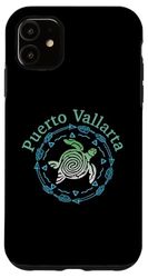 Carcasa para iPhone 11 Tortuga Tribal Vintage Puerto Vallarta