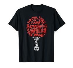 Table Tennis Paddle Words Ping Pong Player Champion Gift Maglietta