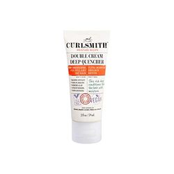 Curlsmith - Double Cream Deep Quencher - Après-shampooing profond hydratant végétalien pour les cheveux ondulés, bouclés ou crépus (59ml)