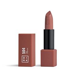 3INA MAKEUP - The Lipstick 504- Red Clay Lipstick with Vitamin E & Shea Butter to Nourish the Lips - Long Lasting Lip Colour with Matte Finish and Creamy Texture - Vegan - Cruelty Free