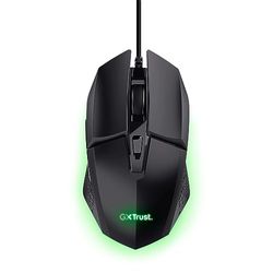 Trust Gaming GXT 109 Felox Gaming Mouse with 6 Programmable Buttons, Advanced Software, Multicolour LED Lighting, 200-6400 DPI, 1.5m USB Cable, RGB Computer Mouse for PC, Laptop, Windows - Black