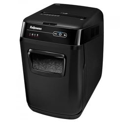 Fellowes Auto-Feed 150C partikelskärning dokumentförstörare (P-4), 150 ark, för 1–3 användare på kontoret eller hemmakontoret med SilentShred, lämplig för den allmänna dataskyddsförordningen (DSGVO 2018)