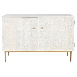 APARADOR MANGO METAL 120X45X80 BLANCO