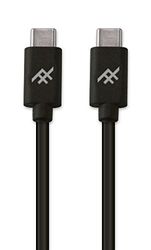 IFROGZ unik synkronisering USB typ C till USB typ C-kabel - 1.8 m Svart