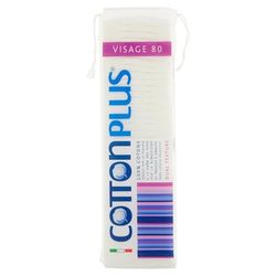 Cotton Plus Micro-desmaquilhantes quadrados - 100% algodão - 80 unidades