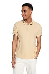 Trendyol Polo T-shirt - Beige - Vanlig, Beige, S, BEIgE, S