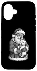 West Highland White Terrier Santa Claus Christmas Dog Lover Case for iPhone 16