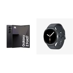Samsung Galaxy Z Fold7 256GB, Negro Oscuro Galaxy Watch8, 40mm, Gris Oscuro (Versión Española)