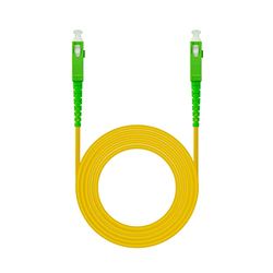 Gele 20 m lange kabel SC/APC-SC/APC LSZH pakkende glasvezelkabel. Ideaal voor high-speed verbindingen en laag signaalverlies. LSZH-ontwerp biedt meer brandveiligheid en is perfect