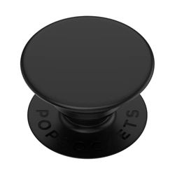 PopSockets 800470 PopTop Intercambiable - Agarre retráctil y soporte para teléfonos inteligentes y tabletas - Negro