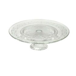 La Mediterránea Plat à gâteaux et Biscuits en Verre 33 x 33 x 9,5 cm (6 unités)